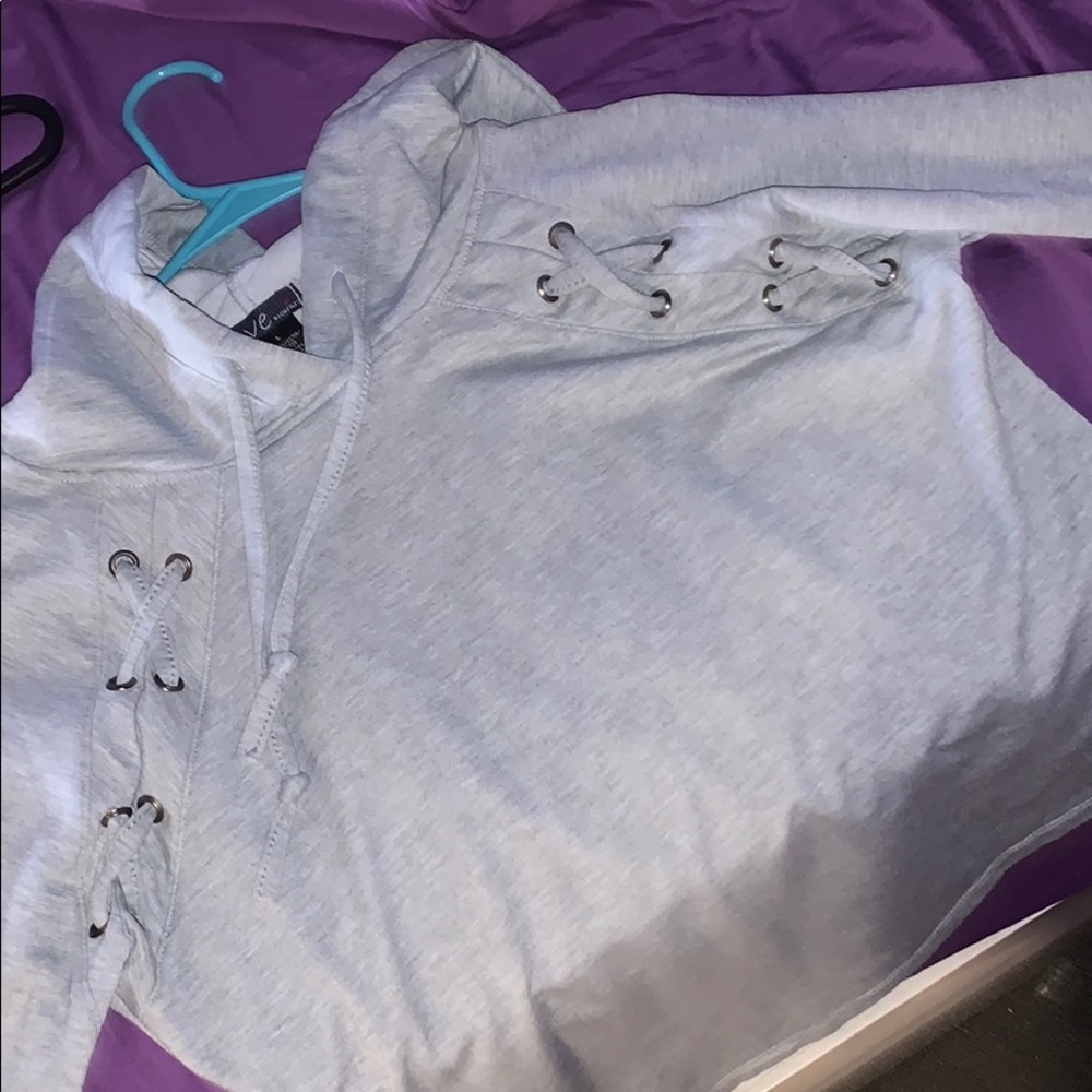 Half cropped shirt